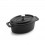 Cacerola Negra Mini Oval con Tapa Fundición