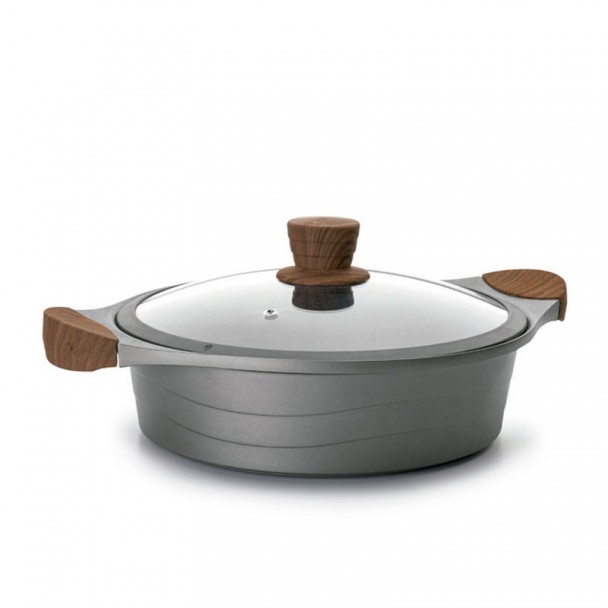 Cacerola Baja con Tapa Cristal Stilo