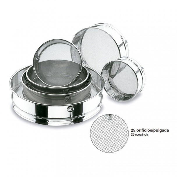 Cedazo 25 Orificios por Pulgada Inox 18/10