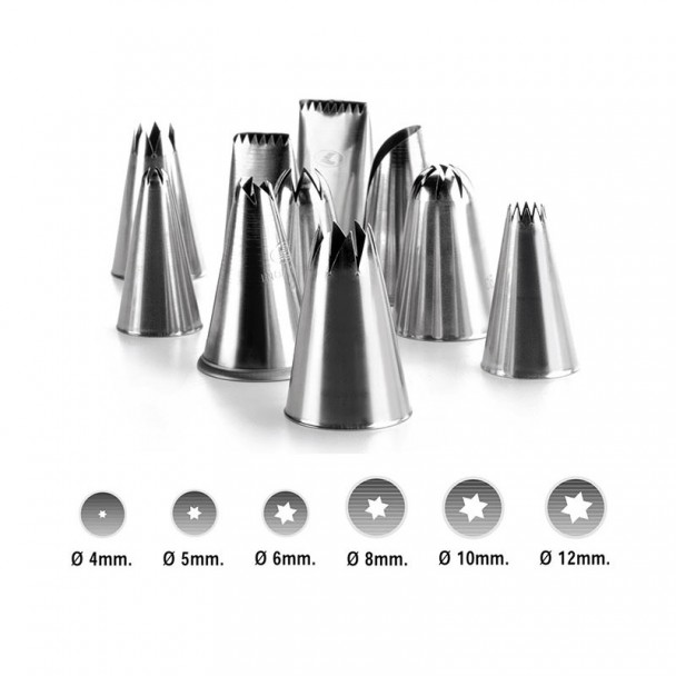 Set de 6 Boquillas Estrellas