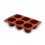 Molde de Flan 6 Cavidades Silicona Pastryflex