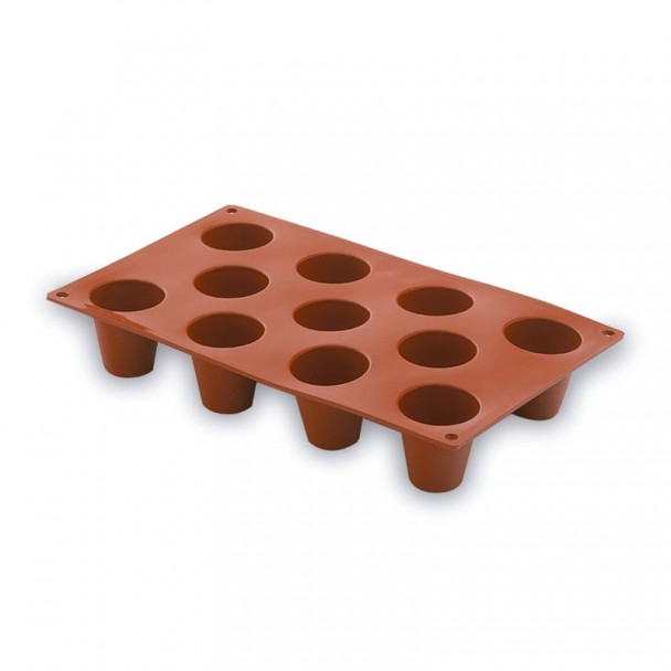Molde Cilindro Mediano 11 Cavidades Silicona Pastryflex