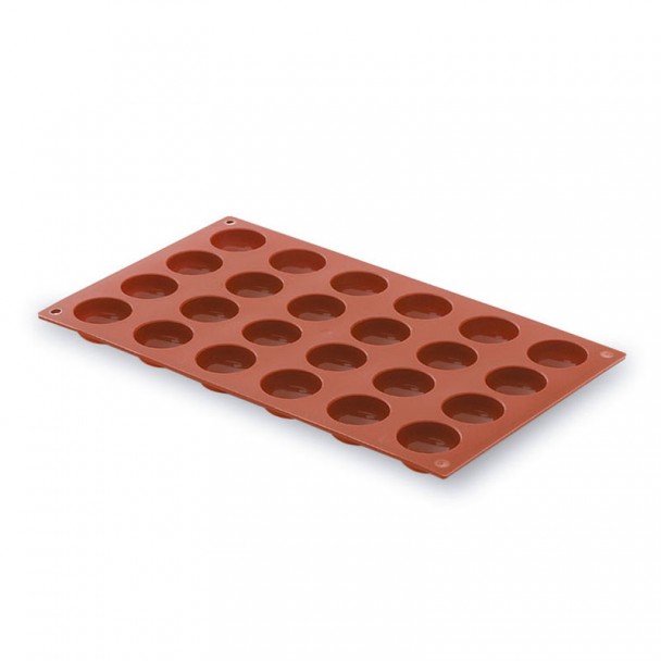 Molde Semiesférica 24 Cavidades Silicona Pastryflex