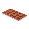 Molde Semiesférica 15 Cavidades Silicona Pastryflex