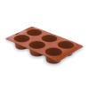 Molde Muffin 6 Cavidades Silicona Pastryflex