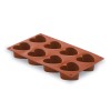 Molde Corazón 8 Cavidades Silicona Pastryflex