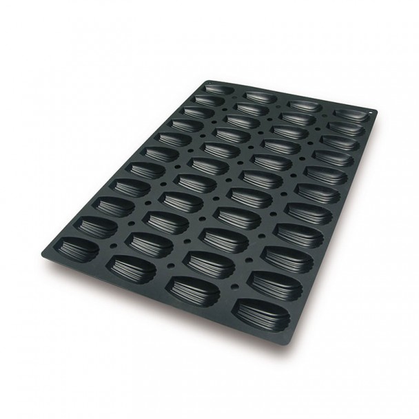 Molde Madalenas 44 Cavidades Silicona Black