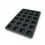 Molde Muffins 24 Cavidades Silicona Black