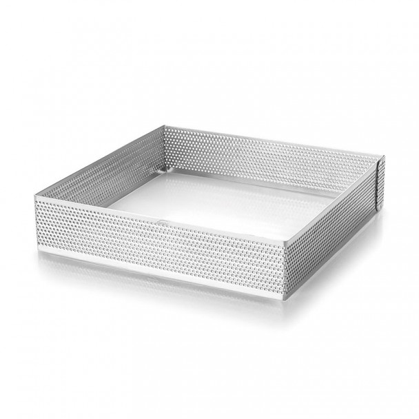 Aro Cuadrado Perforado Inox