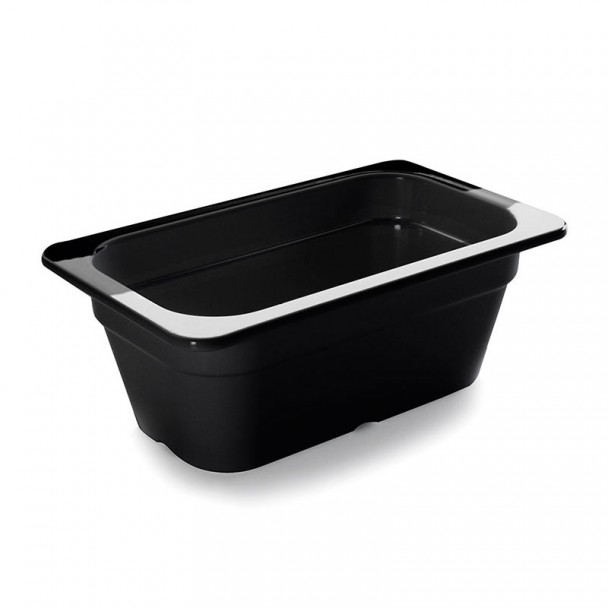 Cubeta Melamina Gastronorm 1/4 Negra
