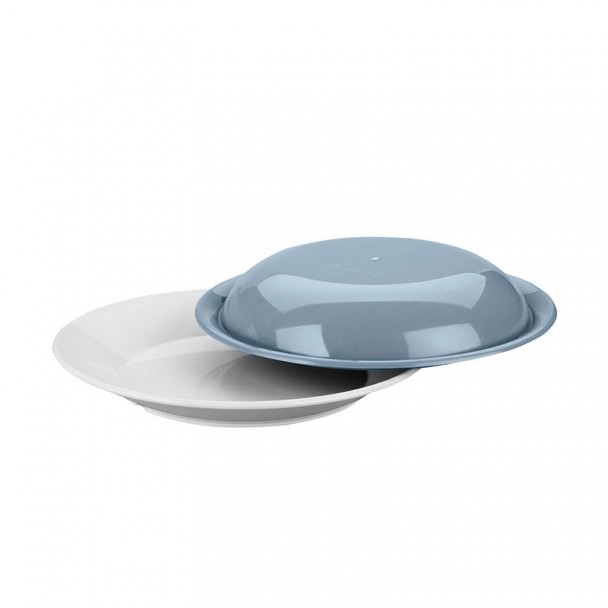 Plato Llano Policarbonato 22x3 cm con Tapa