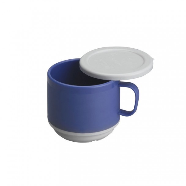 Taza Doble Pared Policarbonato con Tapa
