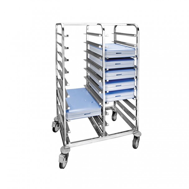 Carro Portabandejas Inox para 20 Unidades