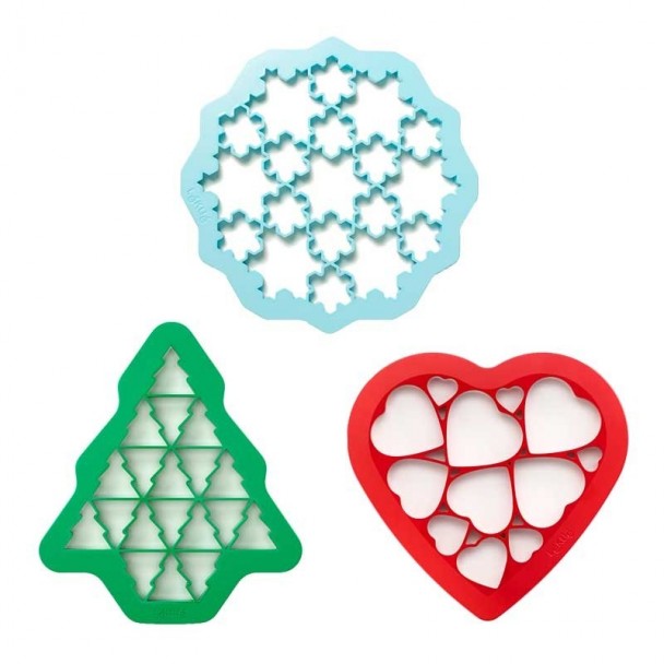 Kit 3 Moldes Cortadores Galletas