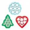 Kit 3 Moldes Cortadores Galletas