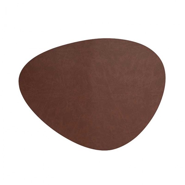 Mantel Individual de Cuero Marrón Lacor