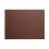 Mantel Individual de Cuero Marrón Rectangular