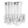 Dispensador doble de cereales de pared